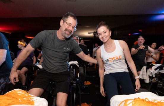 Kass & Mike Lazerow, Cofounders of Buddy Media, which was the first corporate team to participate in Cycle for Survival